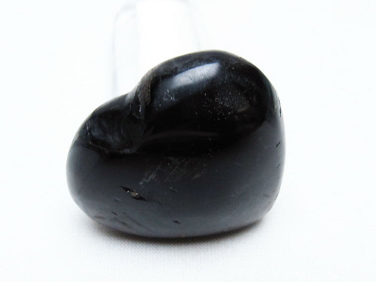 モリオン 純天然 黒水晶 ハート 置物 [t375-4686] 2枚目