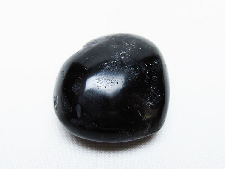 モリオン 純天然 黒水晶 ハート 置物 [t375-4708] 1枚目