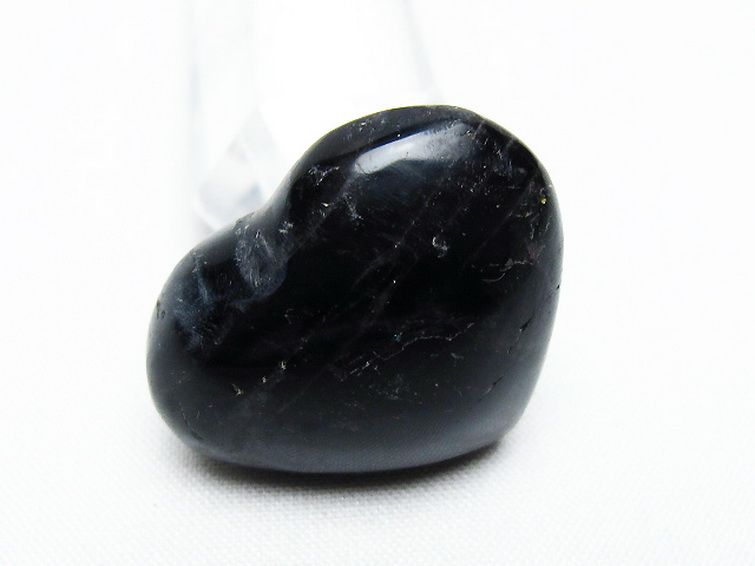 モリオン 純天然 黒水晶 ハート 置物 [t375-4720] 2枚目