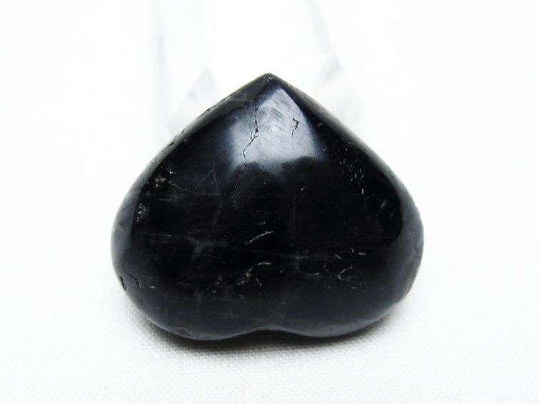モリオン 純天然 黒水晶 ハート 置物 [t375-4720] 3枚目