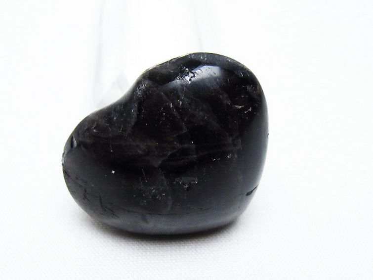 モリオン 純天然 黒水晶 ハート 置物[T375-4725] 2枚目