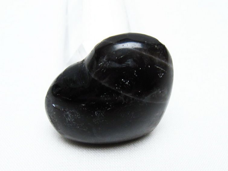 モリオン 純天然 黒水晶 ハート 置物 [t375-4727] 2枚目