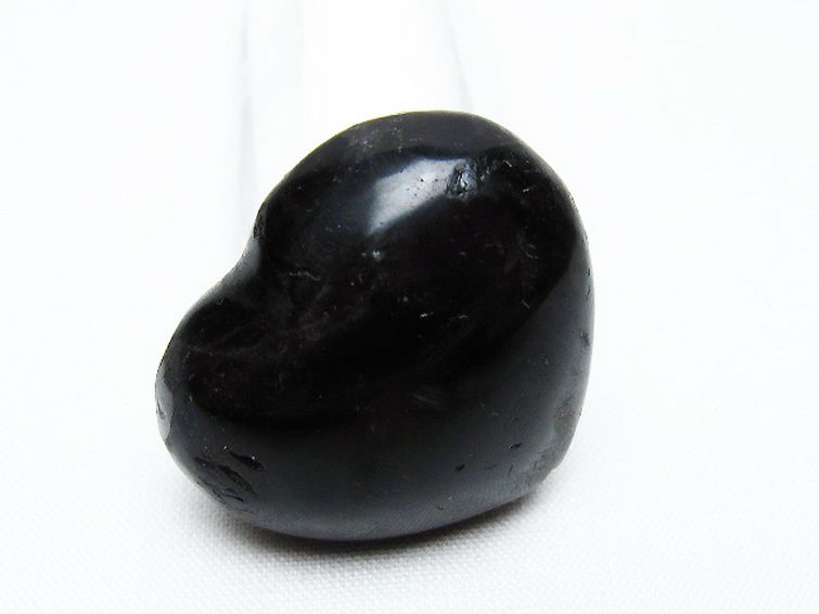 モリオン 純天然 黒水晶 ハート 置物[T375-4731] 2枚目