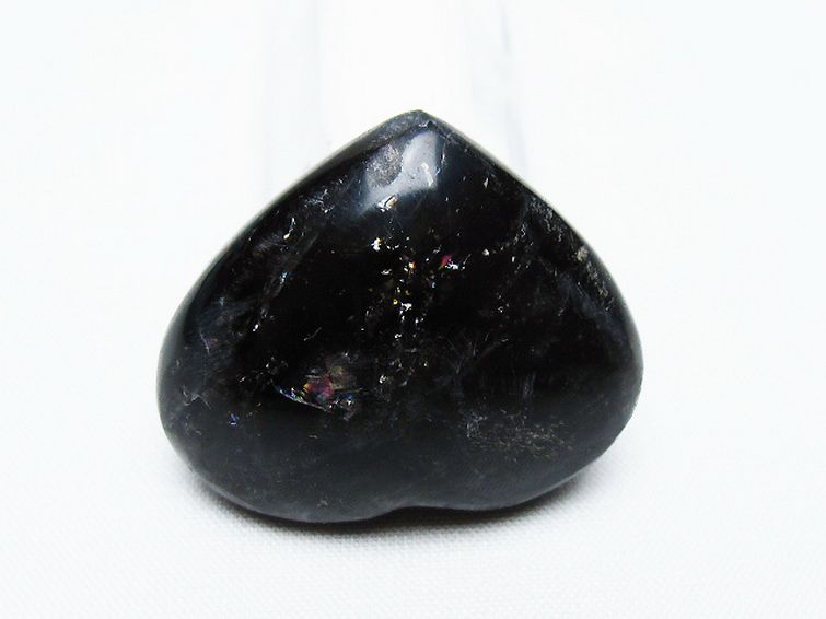 モリオン 純天然 黒水晶 ハート 置物 [t375-4745] 3枚目