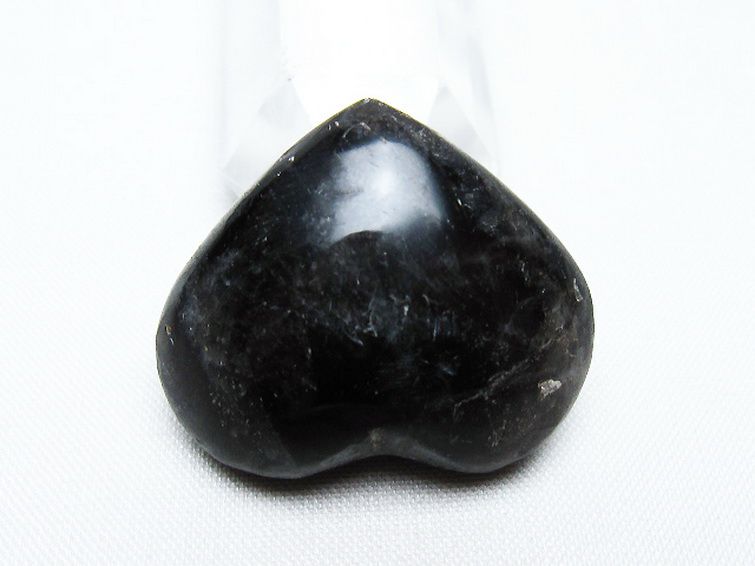 モリオン 純天然 黒水晶 ハート 置物[T375-4746] 3枚目