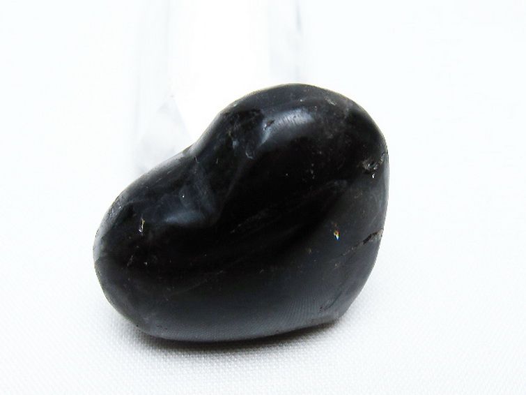 モリオン 純天然 黒水晶 ハート 置物 [t375-4748] 2枚目