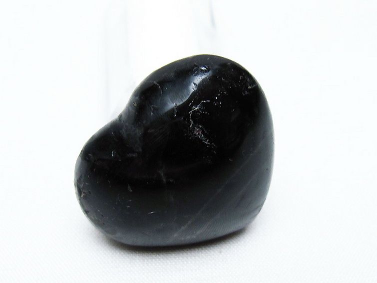 モリオン 純天然 黒水晶 ハート 置物 [t375-4761] 2枚目