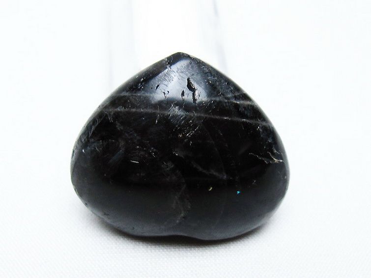 モリオン 純天然 黒水晶 ハート 置物 [t375-4761] 3枚目