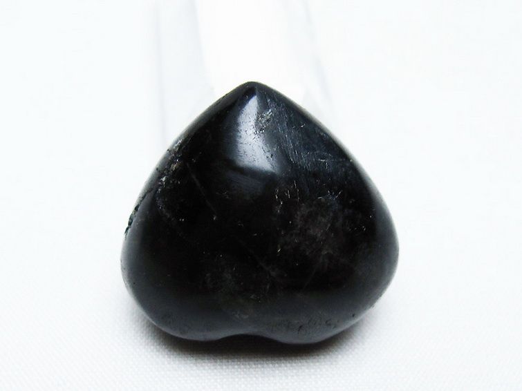 モリオン 純天然 黒水晶 ハート 置物 [t375-4770] 3枚目
