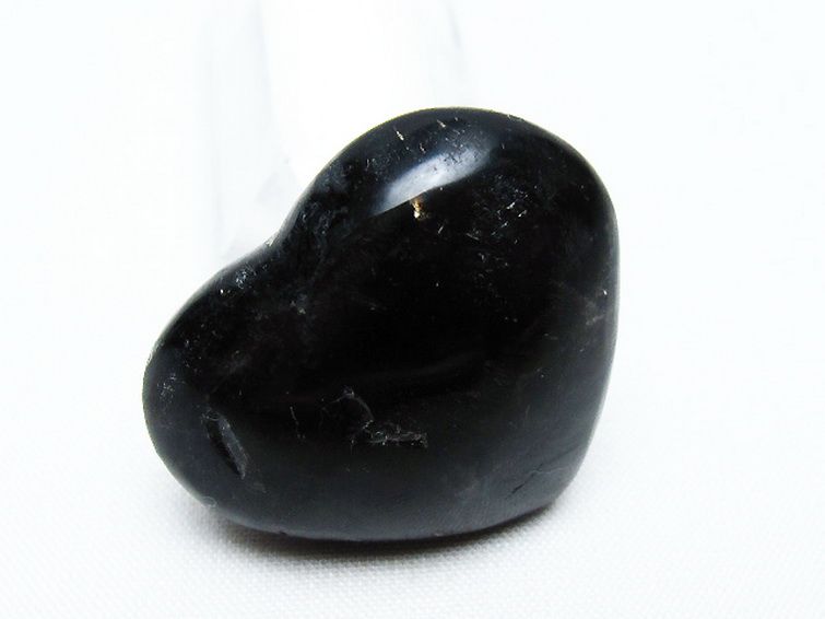 モリオン 純天然 黒水晶 ハート 置物 [t375-4775] 2枚目