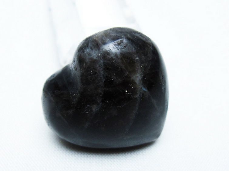モリオン 純天然 黒水晶 ハート 置物[T375-4785] 2枚目