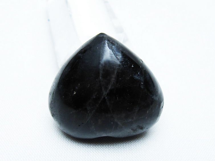 モリオン 純天然 黒水晶 ハート 置物[T375-4785] 3枚目
