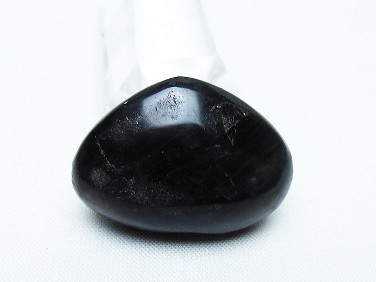モリオン 純天然 黒水晶 ハート 置物 [t375-4790] 3枚目