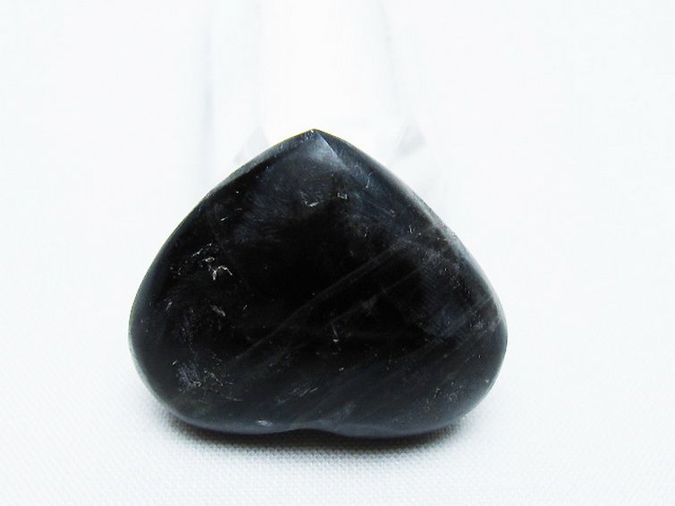 モリオン 純天然 黒水晶 ハート 置物[T375-4791] 3枚目