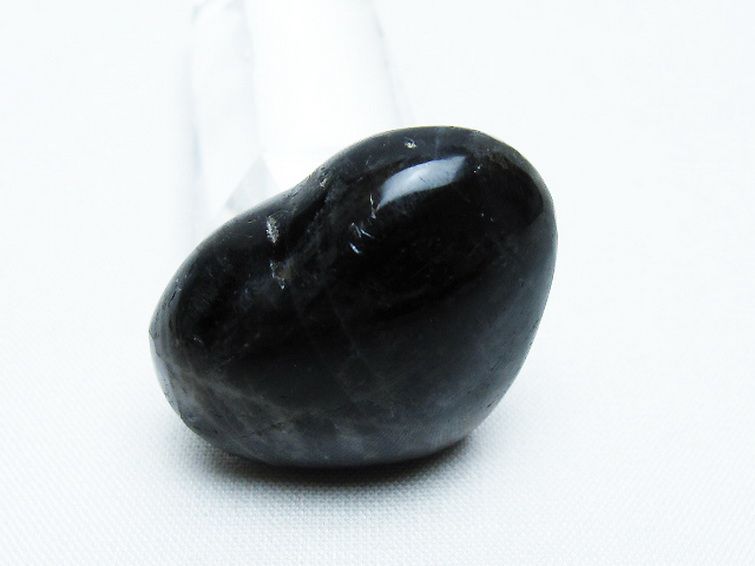 モリオン 純天然 黒水晶 ハート 置物[T375-4795] 2枚目