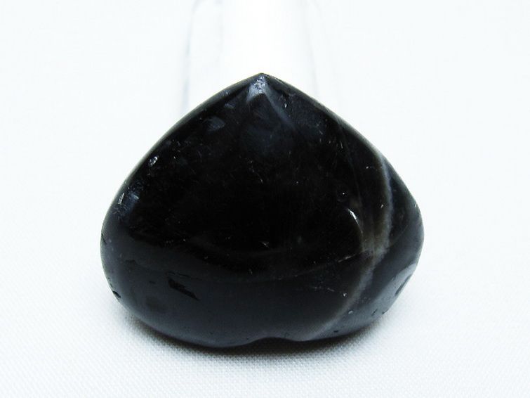 モリオン 純天然 黒水晶 ハート 置物[T375-4829] 3枚目