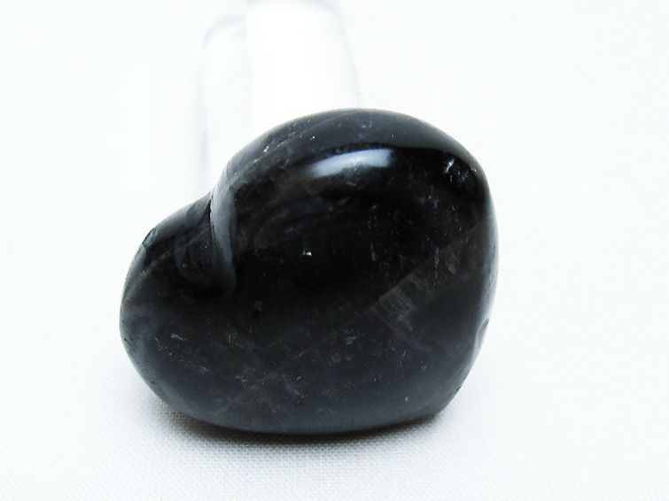モリオン 純天然 黒水晶 ハート 置物[T375-4854] 2枚目