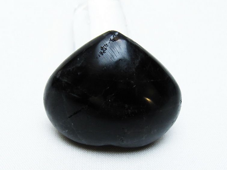 モリオン 純天然 黒水晶 ハート 置物[T375-4890] 3枚目