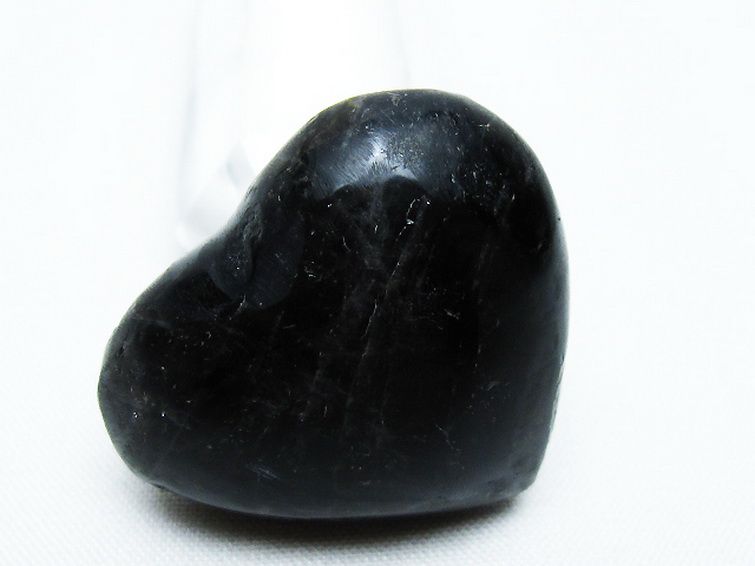 モリオン 純天然 黒水晶 ハート 置物[T375-4928] 2枚目