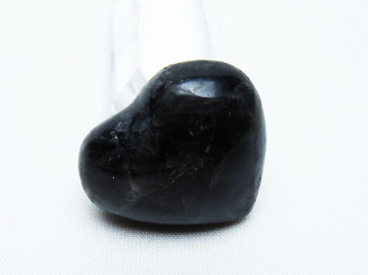 モリオン 純天然 黒水晶 ハート 置物[T375-4972] 2枚目