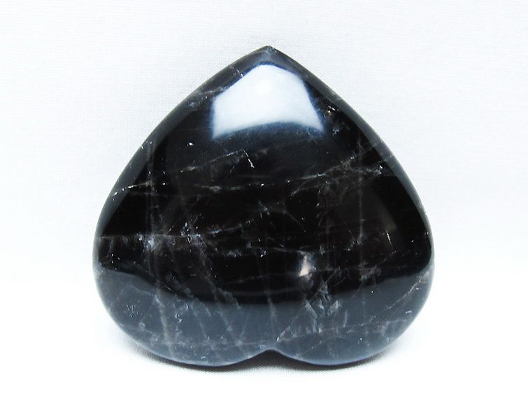 モリオン 純天然 黒水晶 ハート 置物[T375-5066] 3枚目