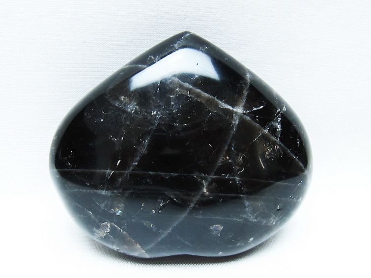 モリオン 純天然 黒水晶 ハート 置物 [t375-5067] 3枚目