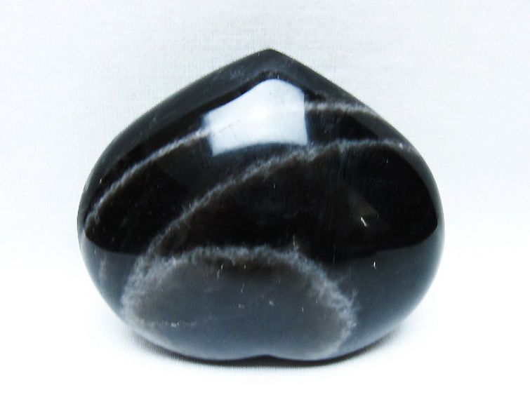 モリオン 純天然 黒水晶 ハート 置物[T375-5072] 3枚目