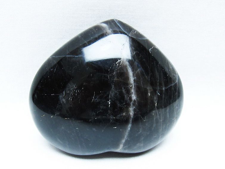 モリオン 純天然 黒水晶 ハート 置物 [t375-5073] 3枚目