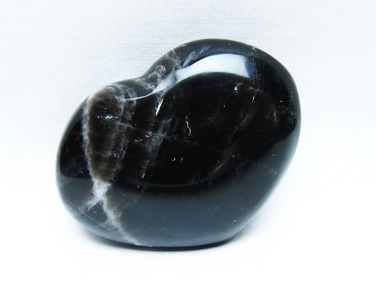 モリオン 純天然 黒水晶 ハート 置物[T375-5076] 2枚目