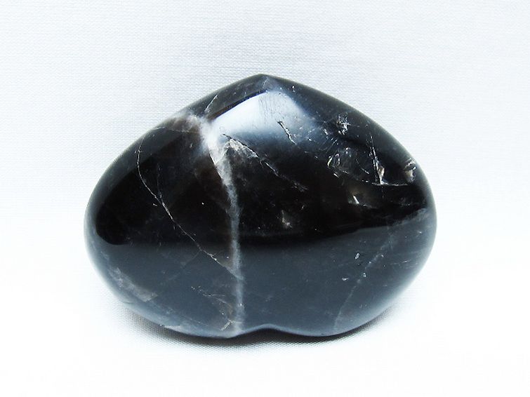 モリオン 純天然 黒水晶 ハート 置物[T375-5076] 3枚目