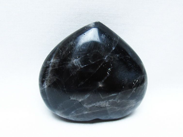 モリオン 純天然 黒水晶 ハート 置物 [t375-5078] 3枚目