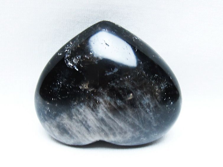 モリオン 純天然 黒水晶 ハート 置物[T375-5091] 3枚目