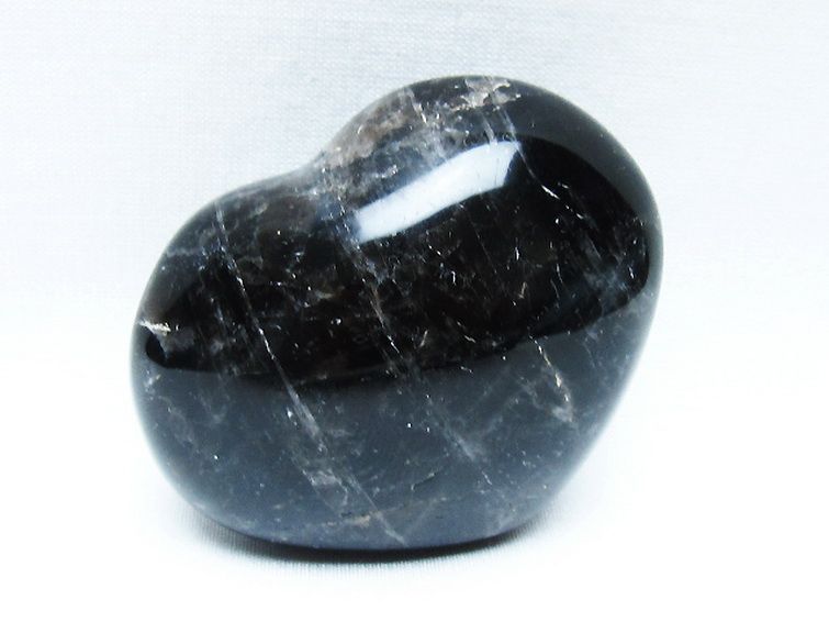 モリオン 純天然 黒水晶 ハート 置物[T375-5094] 2枚目