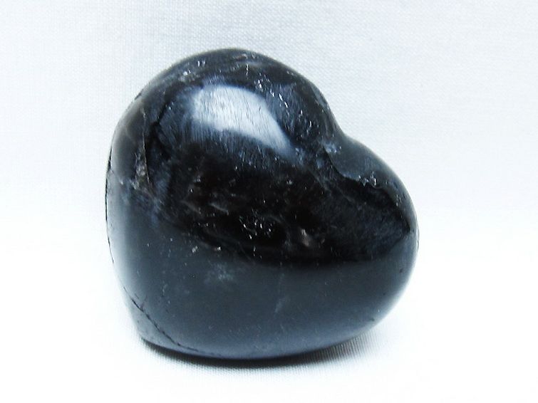 モリオン 純天然 黒水晶 ハート 置物 [t375-5098] 2枚目