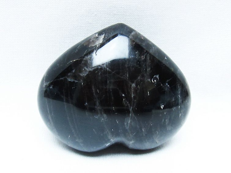 モリオン 純天然 黒水晶 ハート 置物 [t375-5102] 3枚目