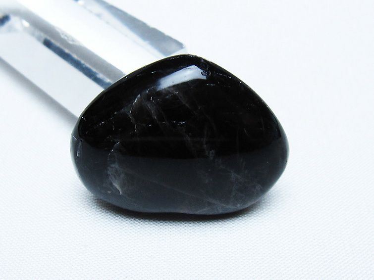 モリオン 純天然 黒水晶 ハート 置物 [t375-5119] 3枚目