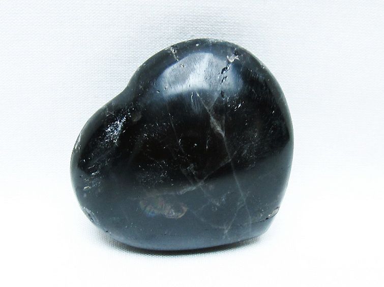 モリオン 純天然 黒水晶 ハート 置物[T375-5151] 2枚目