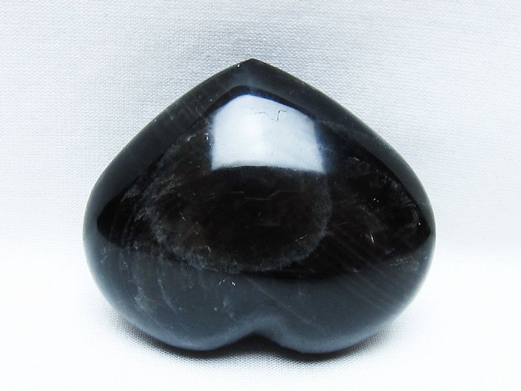 モリオン 純天然 黒水晶 ハート 置物[T375-5154] 3枚目