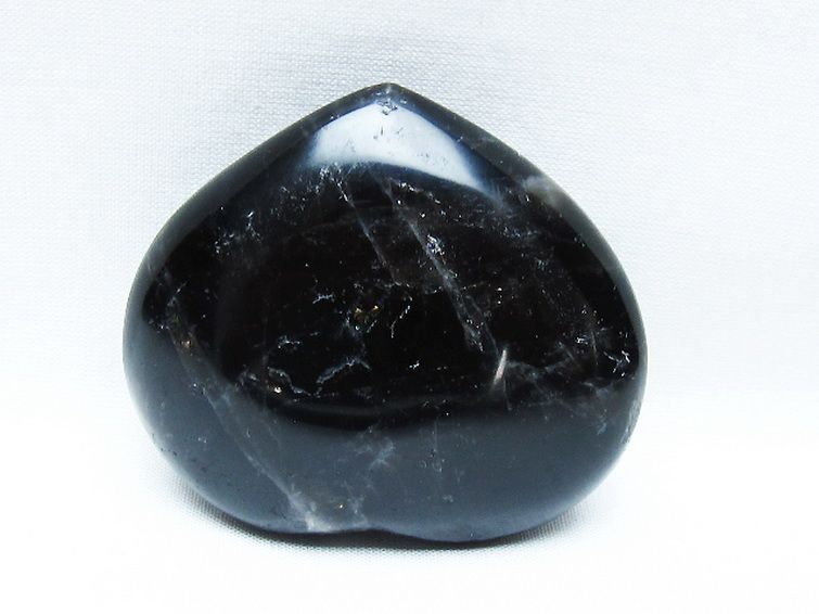 モリオン 純天然 黒水晶 ハート 置物[T375-5158] 3枚目