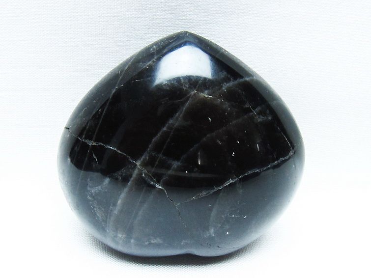 モリオン 純天然 黒水晶 ハート 置物[T375-5170] 3枚目