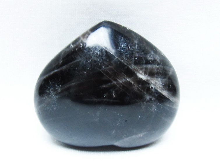 モリオン 純天然 黒水晶 ハート 置物 [t375-5171] 3枚目