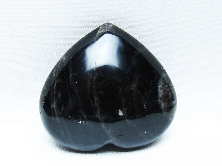 モリオン 純天然 黒水晶 ハート 置物 [t375-5192] 3枚目