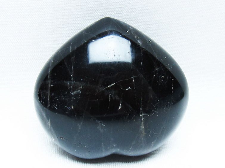 モリオン 純天然 黒水晶 ハート 置物 [t375-5201] 3枚目