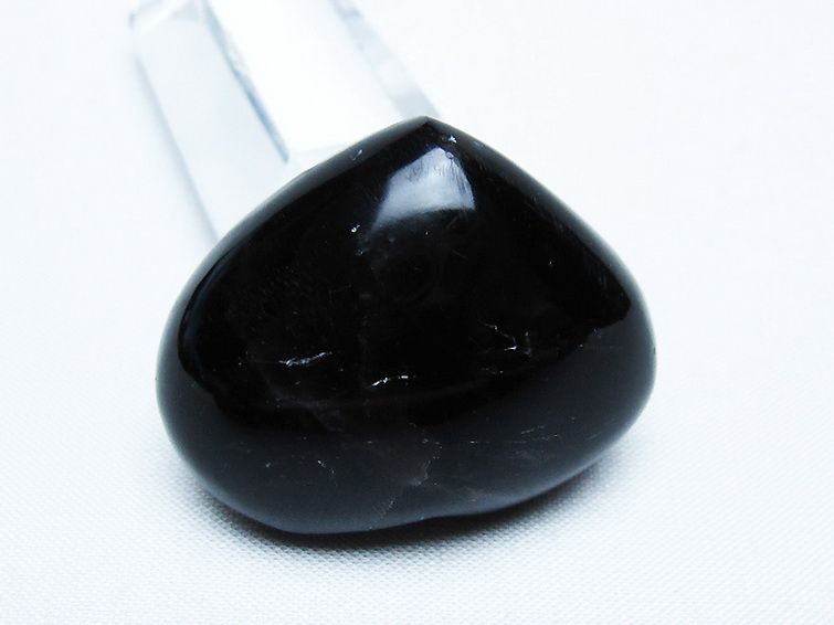 モリオン 純天然 黒水晶 ハート 置物 [t375-5251] 3枚目