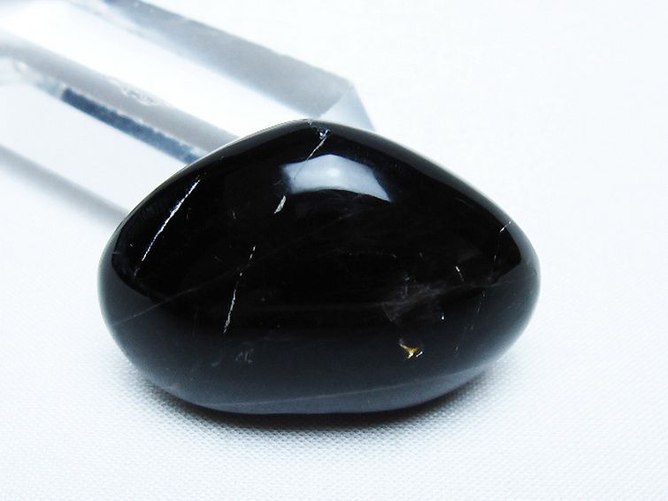 モリオン 純天然 黒水晶 ハート 置物 [t375-5262] 3枚目