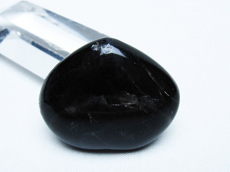 モリオン 純天然 黒水晶 ハート 置物[T375-5264] 3枚目