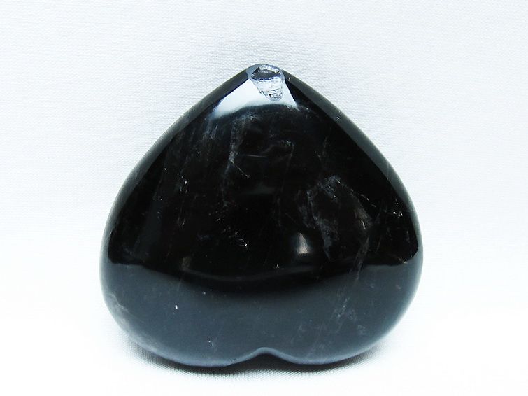 モリオン 純天然 黒水晶 ハート 置物[T375-5297] 3枚目