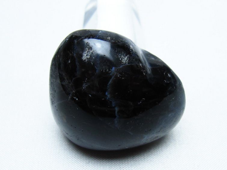 モリオン 純天然 黒水晶 ハート 置物 [t375-5482] 2枚目