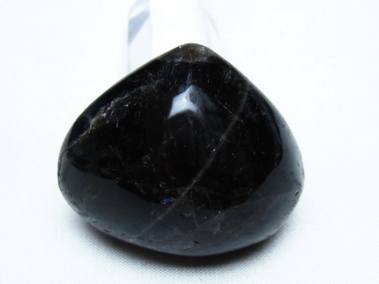 モリオン 純天然 黒水晶 ハート 置物 [t375-5484] 3枚目