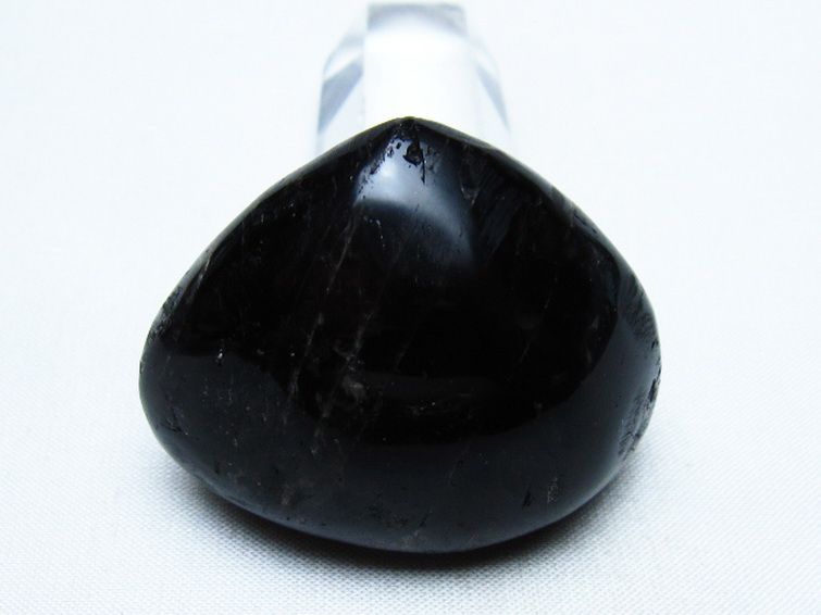 モリオン 純天然 黒水晶 ハート 置物 [t375-5493] 3枚目